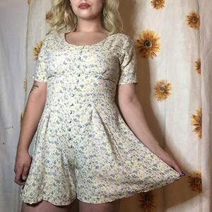 80’s floral romper